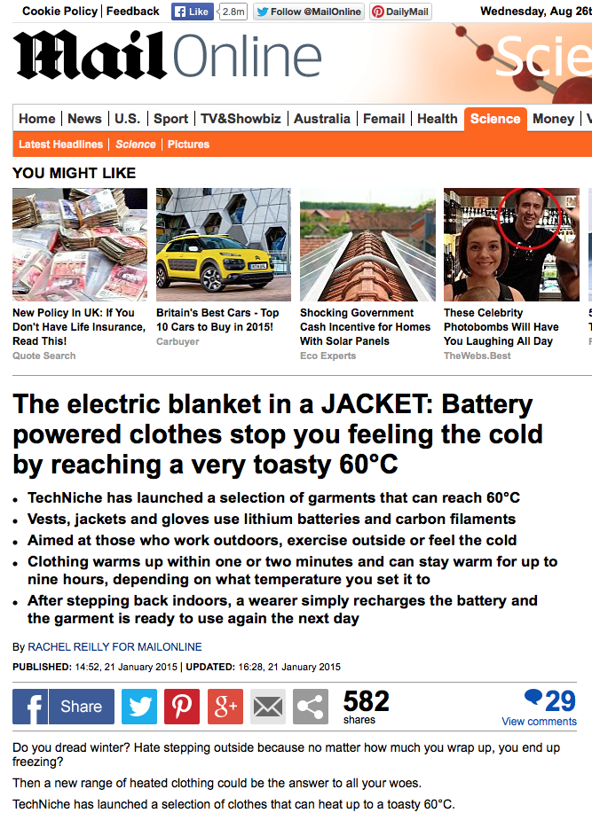 IonGear reviewed by the Daily Mail