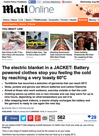 IonGear reviewed by the Daily Mail